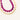 Hartjes kralen kettingen roze beige stainless steel