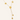 Lange y-vormige ketting met bloemen