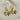 Oorbellen bloem goud groot