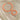 Oranje kralen armband en ketting orange crush set zilver