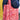 Rode tas met bloemen print