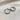 Spacious hoop earring zilver