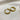 Spacious hoop earrings goud