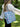Prachtige blauwe reversible tote bag