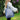 Leuke blauw grijze tote bag met ruffles