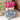 Cherry Stripe Duffle Bag