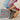 Beschermende laptop cover bloemenprint blauw roze 