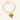 Big heart bedel geribbelde schakels ketting rvs