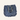 Gingham ruffle bag blauw bloemen