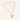 Half lange ketting met smalle zeester bedel goud