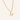 Initiaal ketting met schakels goud rvs