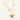 Ketting met grote zeester en parels roestvrij staal goud