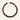 Kralen ketting bruine hartjes goud stainless steel