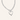 Link chain ketting met open hart zilver
