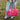 Rood roze gestreepte weekend/sporttas