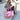 Ruime vrolijke reistas met grapefruit print en rits