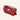 Toilettas met rits make-up pouch rood dieprood