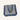 Tote bag met ruffles blauw grijs stoneflower