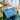 blauw gestreepte azure stripes toiletrybag katoen