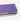 Detail van blauwe katoenen laptop sleeve met bloemenprint en gestreepte rand