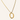 lange statement ketting met ovaal bedel