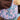 omkeerbare handtas schoudertas bloemenprint paars blauw