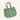 omkeerbare shopper tas groen met roze