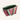 schouder tas reversible groen roze bloemen