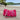travel bag rood roze strepen met lang hengsel
