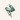 Zachte duffle tas hengsel van stof met blauwgroene bloemen